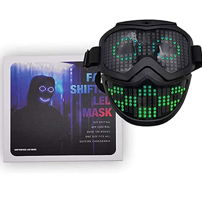 Programmable LED Lighting Face Mask USB To C Charing DIY Facial Expression