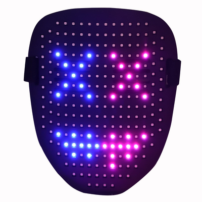 5V 1A LED Face Mask With Gesture Sensing Light Up Glowing In The Dark