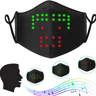 Anime Change LED Voice Recognition Face Cover Light Up 15 Patterns
