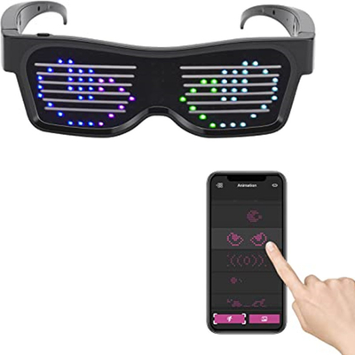 APP Controlled Programmable LED Luminous Glasses DIY Unique