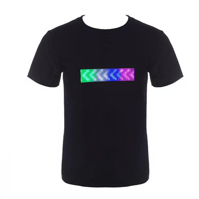 Programmable LED Light T Shirt Smartphone App Control Display Message Pattern