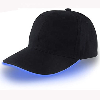 Glow Rave Party LED Baseball Caps Light Up Hats With 2pcs CR2016 Battery