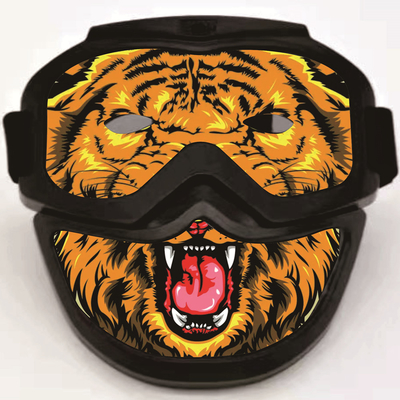 Sound Activated Animation Flashing Led Halloween Face Mask For Party Festival