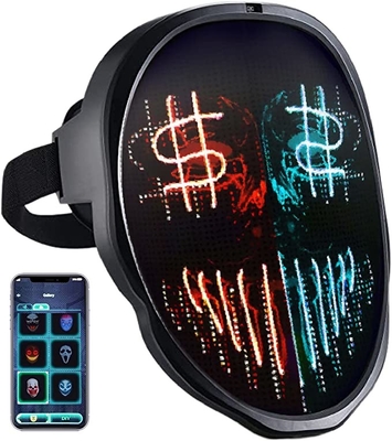 App Programmable Halloween Led Mask Face For Cosplay Masquerade