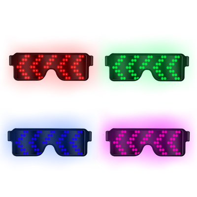 USB Charge Glowing Magic LED Glasses Christmas Flashing Light Neon Rave Glasses