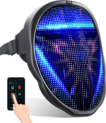 Halloween Party Smart LED Face Mask APP Controlled Bluetooth Face Changing