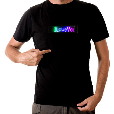 Programmable LED Lighting T Shirt Customized For Party Festival