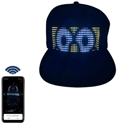 Programmable DIY Text Pattern Bluetooth LED Hat App Control Magic Display LED Hat