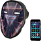 Bluetooth Led Face Mask Editable Light Up For Halloween Christmas