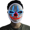 Clown Scary Halloween LED Face Mask Adjustable 3 Flashing Modes