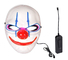 Clown Scary Halloween LED Face Mask Adjustable 3 Flashing Modes