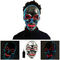Skull Scary Light Up Halloween LED Face Mask Adjustable For Adults