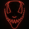 Venom Halloween Scary Light Up Mask With Neon EL Wire 3 Lighting Modes