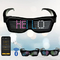 Flashing Messages Animations Programmable LED Glasses Customized