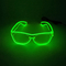 Clear Frame Lens Luminous LED Glasses With Neon Light Flashing