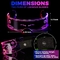 Futuristic Style Luminous LED Glasses 7 Colors 4 Modes For Adults