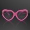 Heart Shape Luminous LED Glasses Neon EL Wire Light Glowing Pink Girls Women