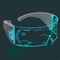 Futuristic Luminous LED Glasses 7 Colors Light Up USB Rechargeable For Adults