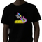 Light Up Music Activated T Shirt With EL Panel Couple