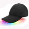 Unisex Glowing LED Baseball Caps 7 Color Flashing Hat CR2016