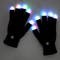 Luminous LED Rave Party Light Up Finger Gloves Flashing Black