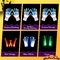 Party Christmas Illuminated LED Light Up Gloves With 5 Colors 6 Modes