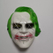 Green Joker Halloween Led Light Up Mask For Masquerade Party Cosplay