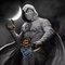 Moon Knight Halloween Light Up Led Mask Pvc Material Glowing In Dark