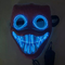 Bobby Light Up Halloween LED Face Mask PVC Material For Cosplay Party