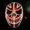 Halloween Pumpkin Flexible EL Wire Face Mask Glowing LED Neon Holiday Lighting Mask