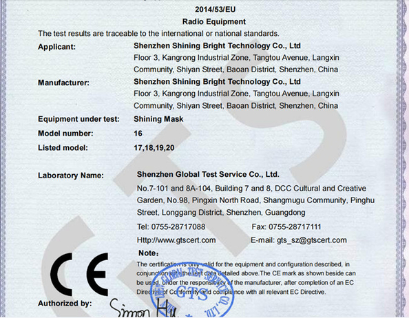China Shenzhen Tripodgreen Lighting Co., Ltd. Certification